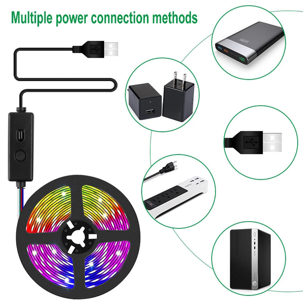 Bluetooth RGB LED Strip – 5V USB